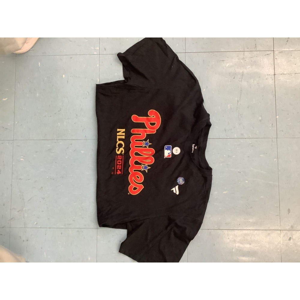 Fanatics Philadelphia Phillies NLCS 2024 Mens L Black T Shirt Short Sleeve MLB - Picture 3 of 6